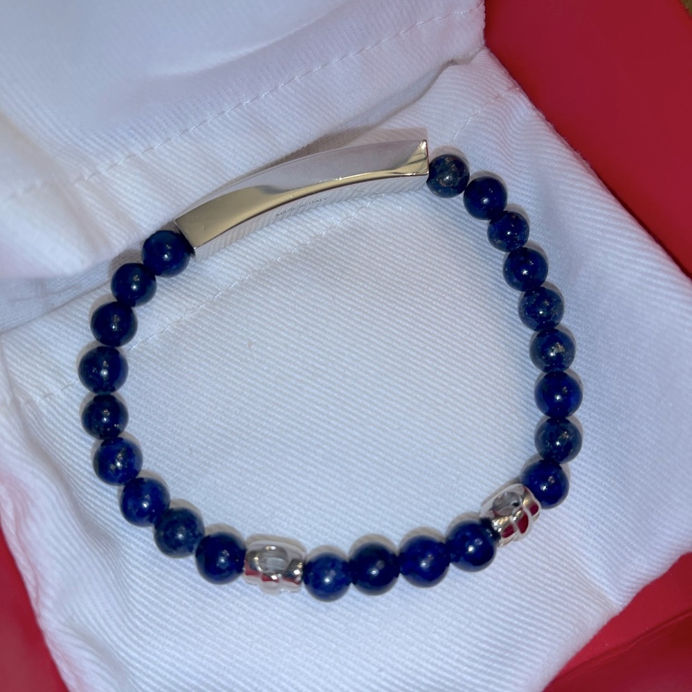 NIB Salvatore Ferragamo Lapis Lazuli Bracelet - Picture 3 of 8